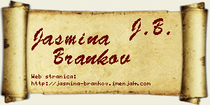 Jasmina Brankov vizit kartica
